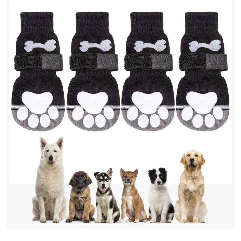 Non-Slip Dog Protection Socks with Adjustable Straps Extra Small